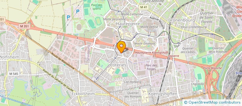 localisation de l'entreprise LES PETITS CHANTS à STRASBOURG