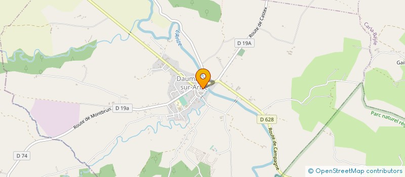 localisation de l'entreprise LES PETITS CHANVRILLES à CAMPAGNE-SUR-ARIZE