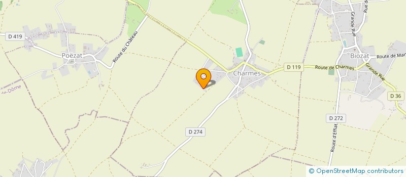 localisation de l'entreprise LES PETITS CHARMOIS  CHARMES