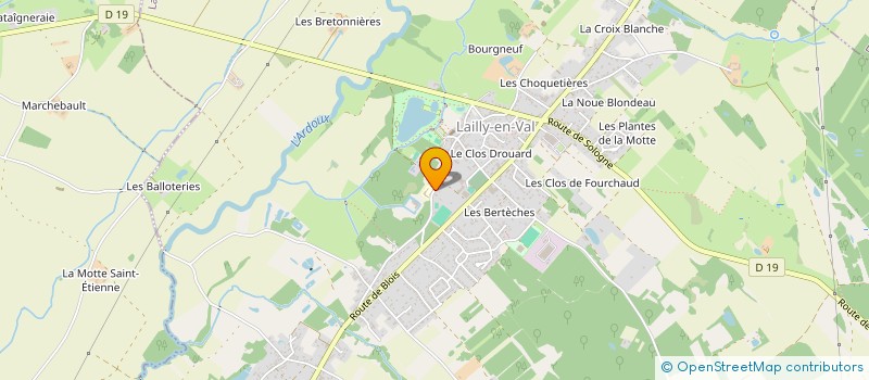 localisation de l'entreprise LES PETITS CHATELAINS  LAILLY-EN-VAL