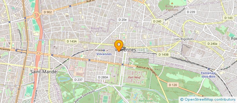 localisation de l'entreprise LES PETITS CHATS à VINCENNES