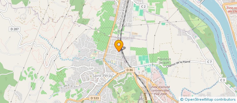 localisation de l'entreprise LES PETITS CHEMINS à SAINT-PERAY