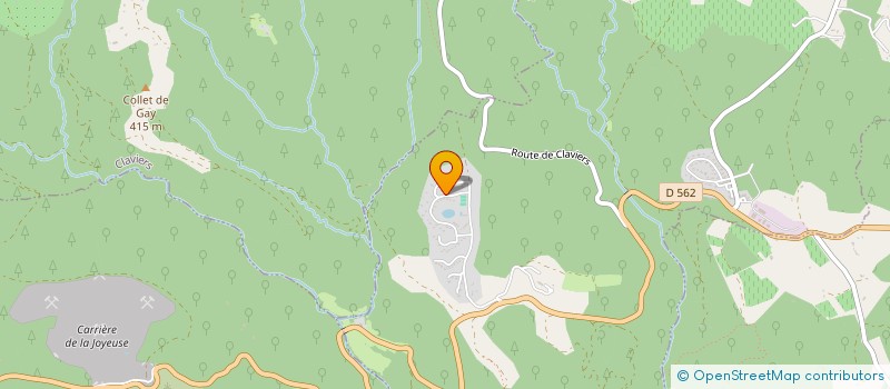 localisation de l'entreprise LES PETITS CHENES  SEILLANS