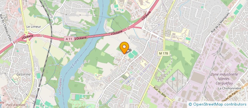 localisation de l'entreprise LES PETITS CHENES à NANTES