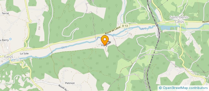 localisation de l'entreprise LES PETITS CHENES  CATUS