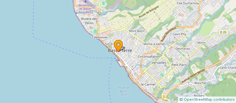 localisation de l'entreprise LES PETITS CHEVALIERS  BASSE-TERRE