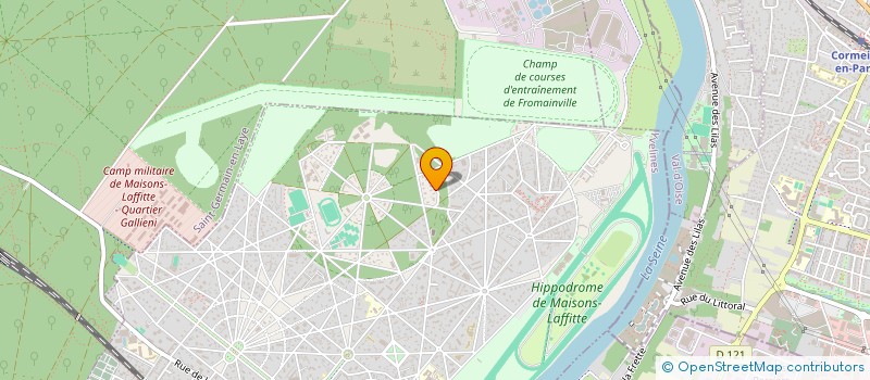 localisation de l'entreprise LES PETITS CHEVAUX à MAISONS-LAFFITTE