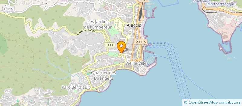 localisation de l'entreprise LES PETITS COEURS  AJACCIO