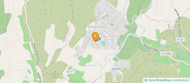 localisation de l'entreprise LES PETITS COLIBRIS  VAILHAUQUES