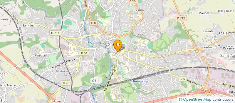 localisation de l'entreprise LES PETITS COLONS GUINGAMPAIS  GUINGAMP