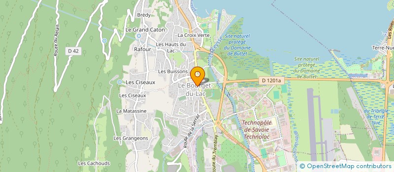 localisation de l'entreprise LES PETITS COUREURS  LE BOURGET-DU-LAC