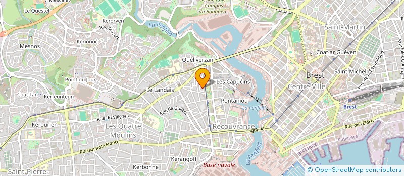 localisation de l'entreprise LES PETITS CRABES à BREST