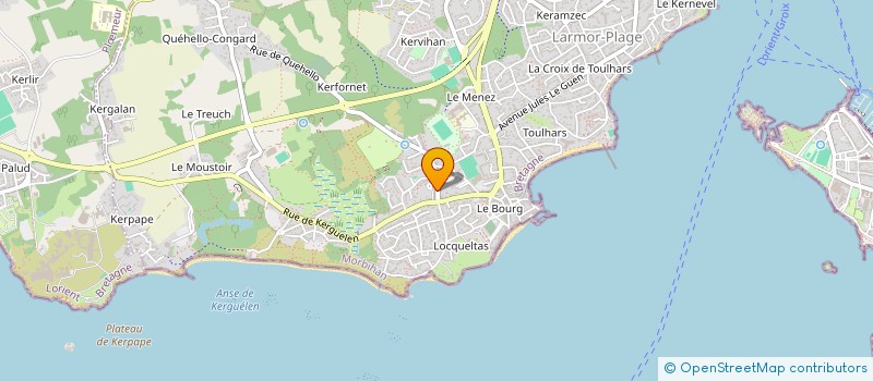 localisation de l'entreprise LES PETITS CRABES  LARMOR-PLAGE