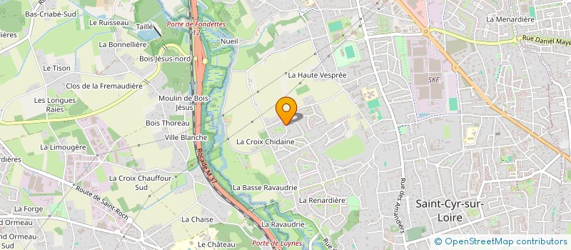 localisation de l'entreprise LES PETITS CREATEURS  SAINT-CYR-SUR-LOIRE