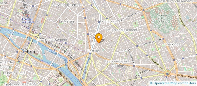 localisation de l'entreprise LES PETITS CRUS  PARIS