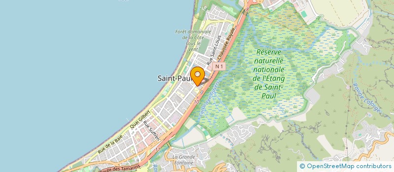 localisation de l'entreprise LES PETITS DAUPHINS DE LA BAIE à SAINT-PAUL