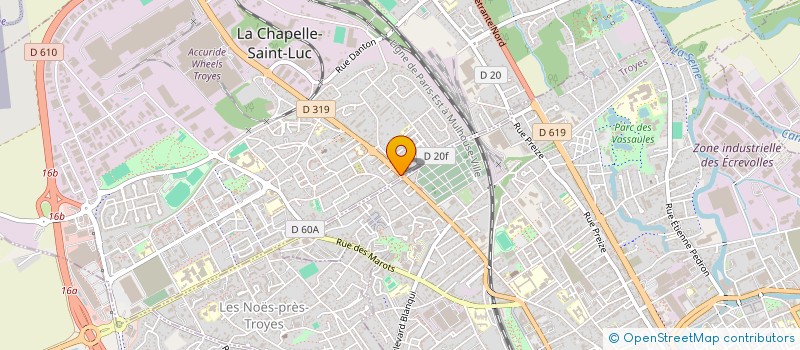 localisation de l'entreprise LES PETITS DELICES à LA CHAPELLE-SAINT-LUC