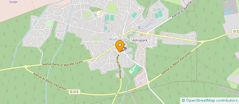 localisation de l'entreprise LES PETITS DELICES à MARTIGNAS-SUR-JALLE