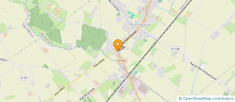 localisation de l'entreprise LES PETITS DES FLANDRES  MORBECQUE