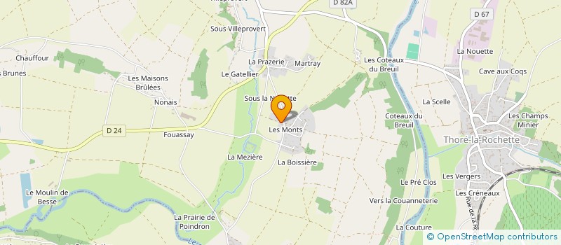 localisation de l'entreprise LES PETITS DES MONTS  LUNAY