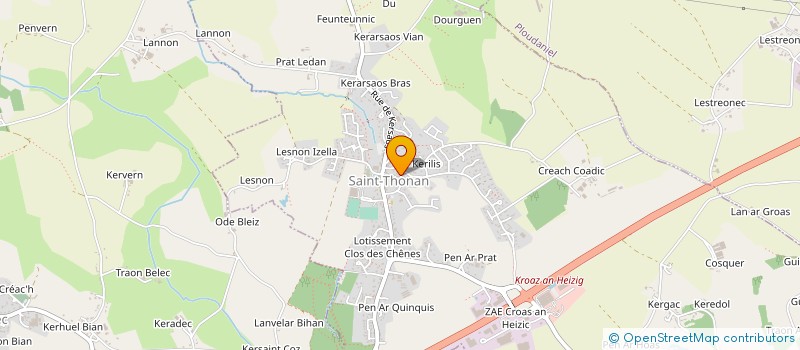 localisation de l'entreprise LES PETITS DOIGTS DE FEE à SAINT-THONAN