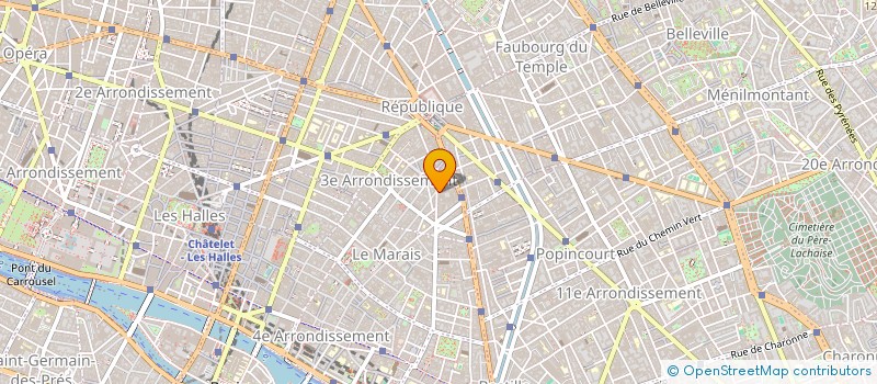 localisation de l'entreprise LES PETITS DONUTS à PARIS