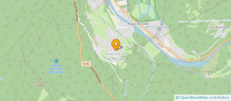 localisation de l'entreprise LES PETITS DROLES  VIZILLE