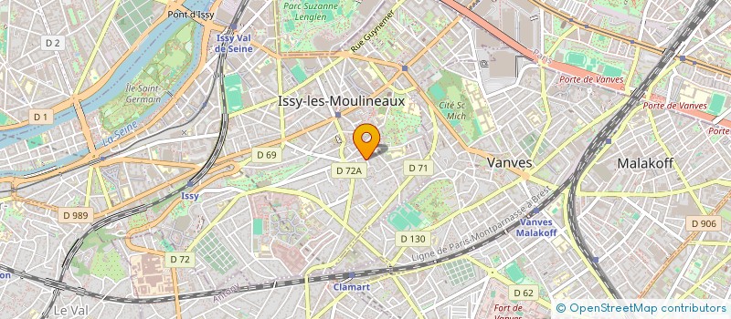 localisation de l'entreprise LES PETITS ECOLIERS  ISSY-LES-MOULINEAUX
