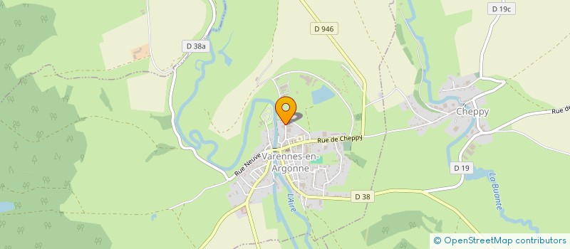 localisation de l'entreprise LES PETITS ECOLIERS DE VARENNES à VARENNES-EN-ARGONNE