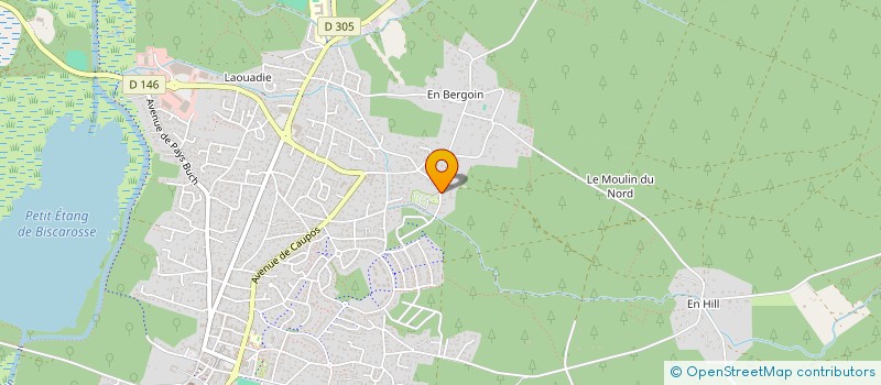 localisation de l'entreprise LES PETITS ECUREUILS  BISCARROSSE