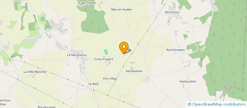 localisation de l'entreprise LES PETITS EXPLORATEURS DE CROIX PRIGENT  PLOUMAGOAR
