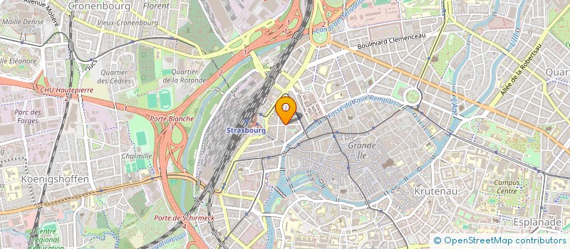 localisation de l'entreprise LES PETITS FLIBUSTIERS DE STRASBOURG  STRASBOURG