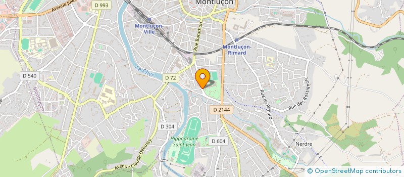 localisation de l'entreprise LES PETITS FRERES DES PAUVRES DE MONTLUCON ET SA REGION à MONTLUCON