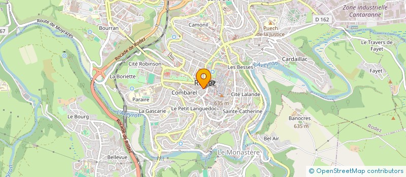 localisation de l'entreprise LES PETITS FRERES DES PAUVRES DE RODEZ à RODEZ