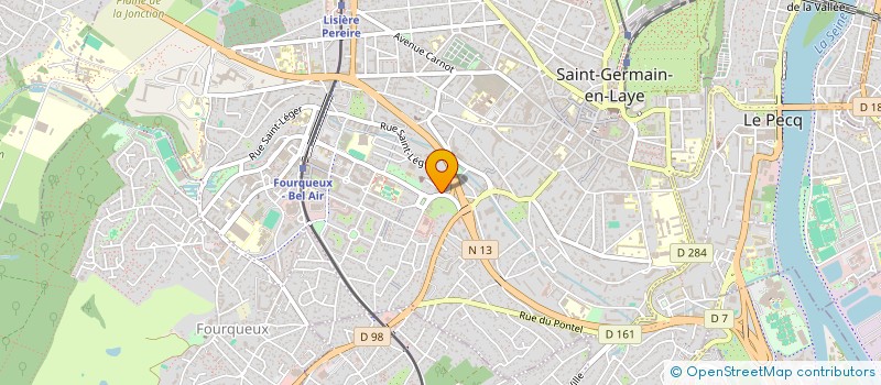 localisation de l'entreprise LES PETITS FRERES DES PAUVRES DE SAINT GERMAIN EN LAYE à SAINT-GERMAIN-EN-LAYE