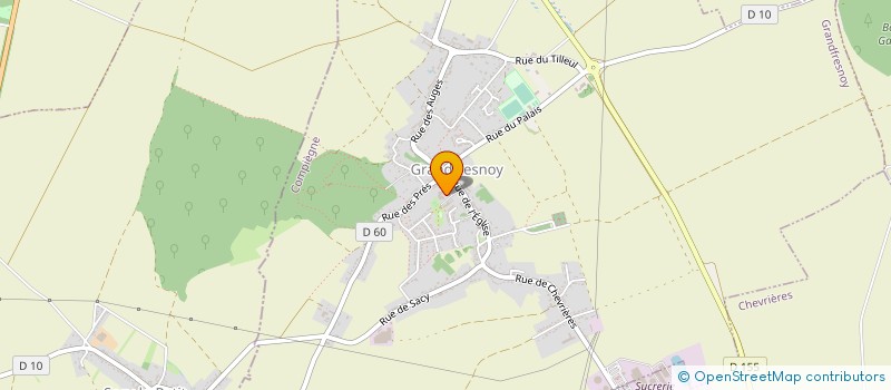 localisation de l'entreprise LES PETITS FRESNOYS à GRANDFRESNOY