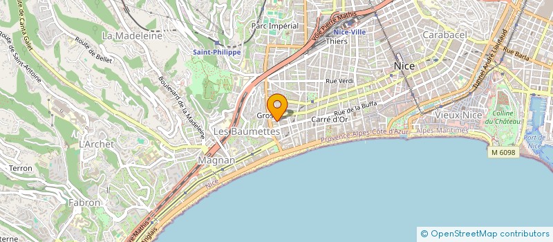 localisation de l'entreprise LES PETITS FUTES à NICE