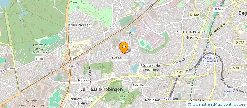 localisation de l'entreprise LES PETITS GATEAUX à LE PLESSIS-ROBINSON