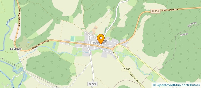 localisation de l'entreprise LES PETITS GEANTS à DORNECY