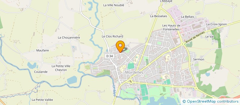 localisation de l'entreprise LES PETITS GEANTS à MORDELLES