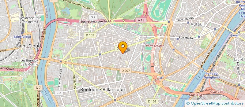 localisation de l'entreprise LES PETITS GERSOIS à BOULOGNE-BILLANCOURT