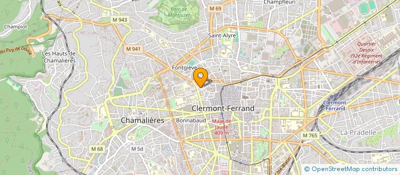 localisation de l'entreprise LES PETITS GLACONS  CLERMONT-FERRAND