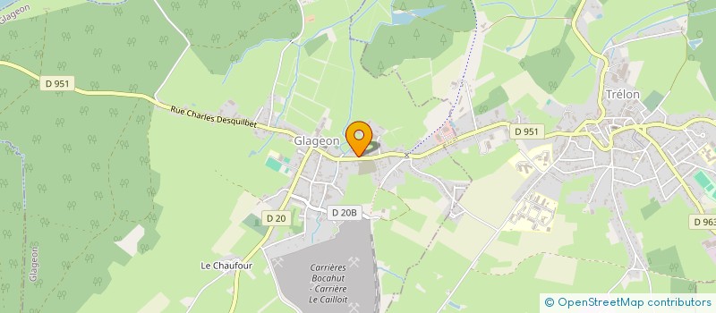 localisation de l'entreprise LES PETITS GLAGEONNAIS  GLAGEON