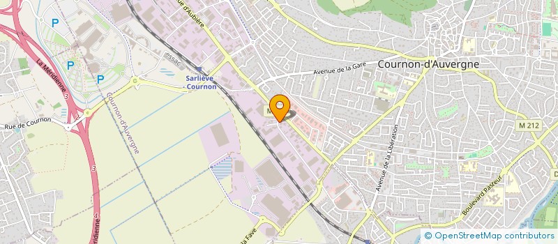 localisation de l'entreprise LES PETITS GOURMETS à COURNON-D'AUVERGNE