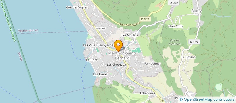 localisation de l'entreprise LES PETITS GOURMETS DE MENTHON à MENTHON-SAINT-BERNARD
