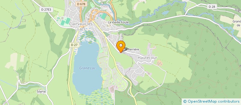 localisation de l'entreprise LES PETITS GRIFFONS  CLAIRVAUX-LES-LACS