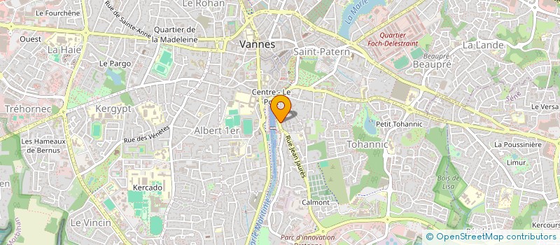 localisation de l'entreprise LES PETITS GRIMPEURS  VANNES