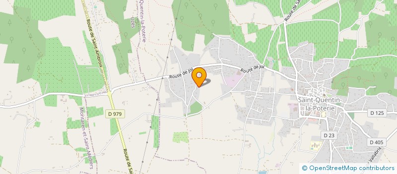 localisation de l'entreprise LES PETITS JARDINS  SAINT-QUENTIN-LA-POTERIE