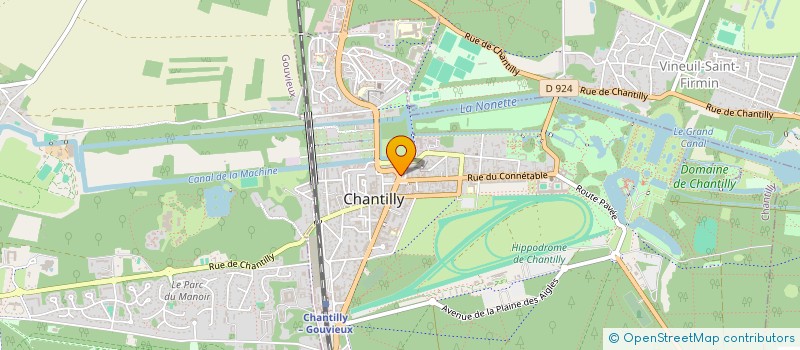 localisation de l'entreprise LES PETITS JOCKEYS  CHANTILLY