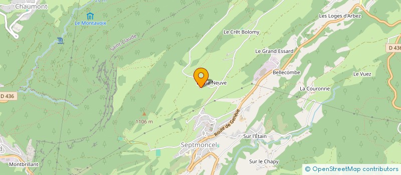 localisation de l'entreprise LES PETITS JURASSIENS  SEPTMONCEL LES MOLUNES